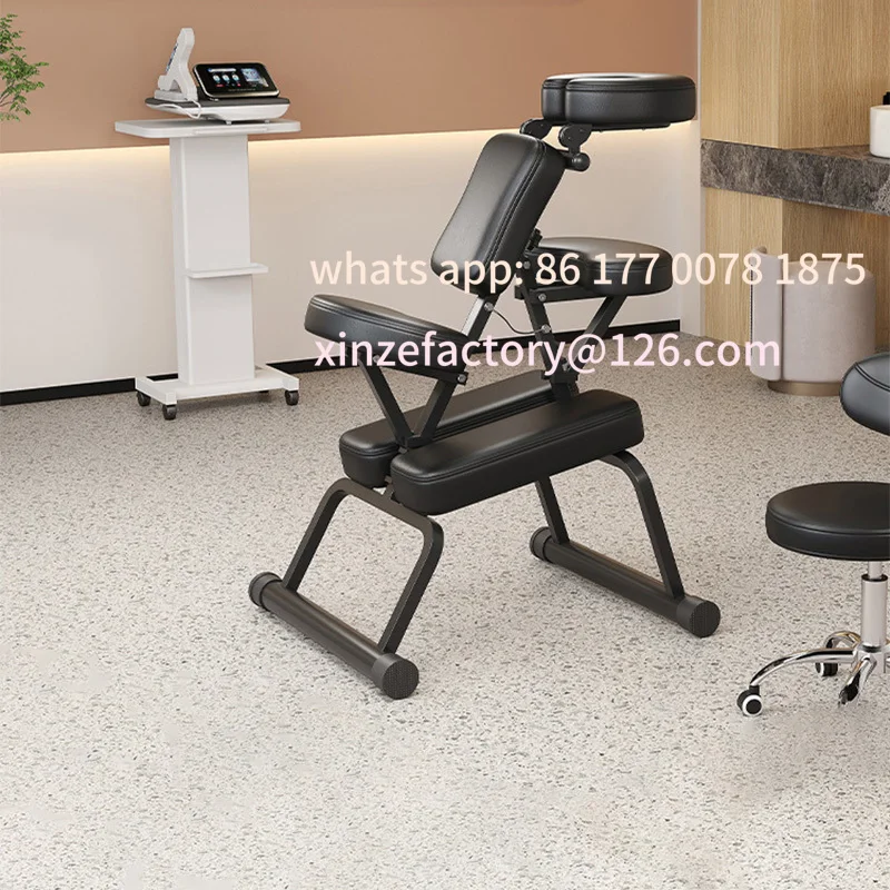 

Customizable Convenient Portable Multi Function Adjustment Back Massage Chair for TuiNa Gua Sha Treatment Tattoo Stool