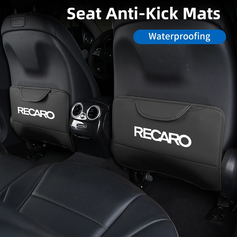 Car Seat Anti-Kick Pad Seatback Storage Protector Cover Accessories For RECARO Racing