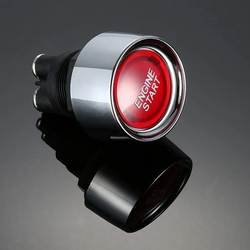 Botón de motor WO para coche DC 12V 24V, botón de arranque de motor, interruptor de luz, interruptor de encendido de arranque para carreras