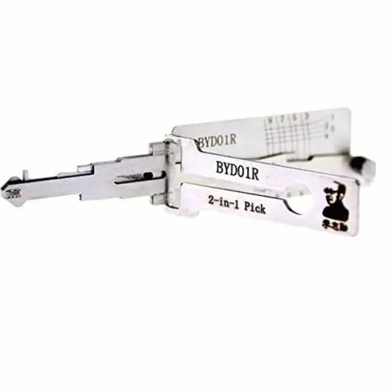 1 قطعة أداة Lishi 2in1 ل BYD01/BYD03/BYD01R/BYD FO/BYD Han /BYD 2 المسار/اختيار ل BYD Han Song L Tengshi فك مجموعة السيارة