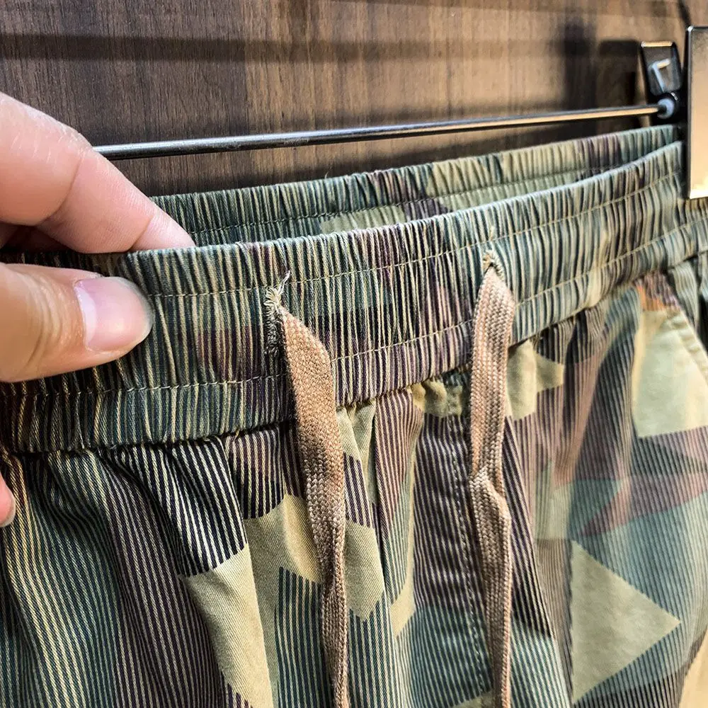 Mens Cargo Shorts Camo Camouflage Short Pants for Men with Draw String Green Elastic Waist Summer Luxury Y2k Popular Streetwear