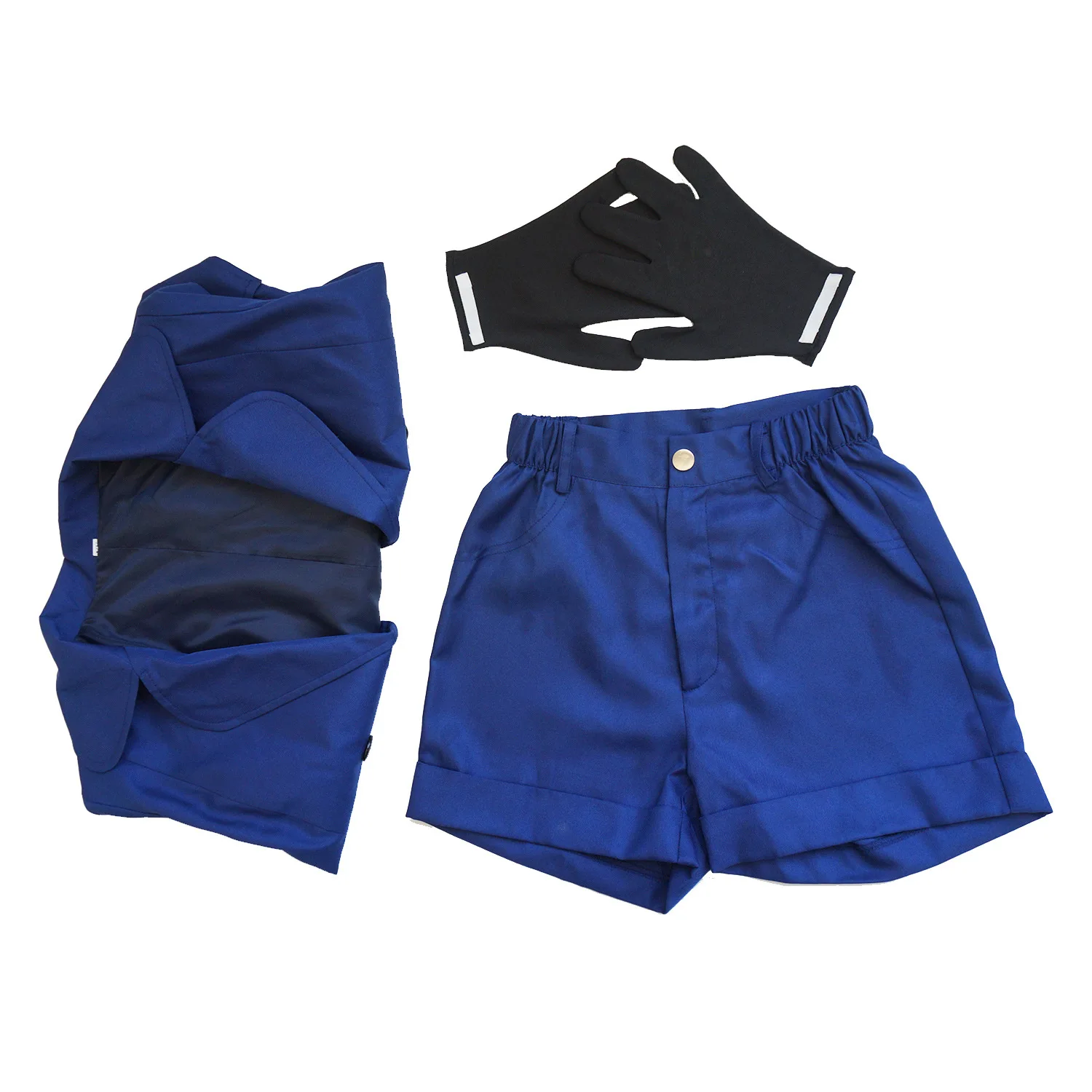 Fiona Frost Cosplay Costume Anime Spy X Family Dark Blue Duffel Coat shorts gloves wig halloween Women Outfit Set - view 5