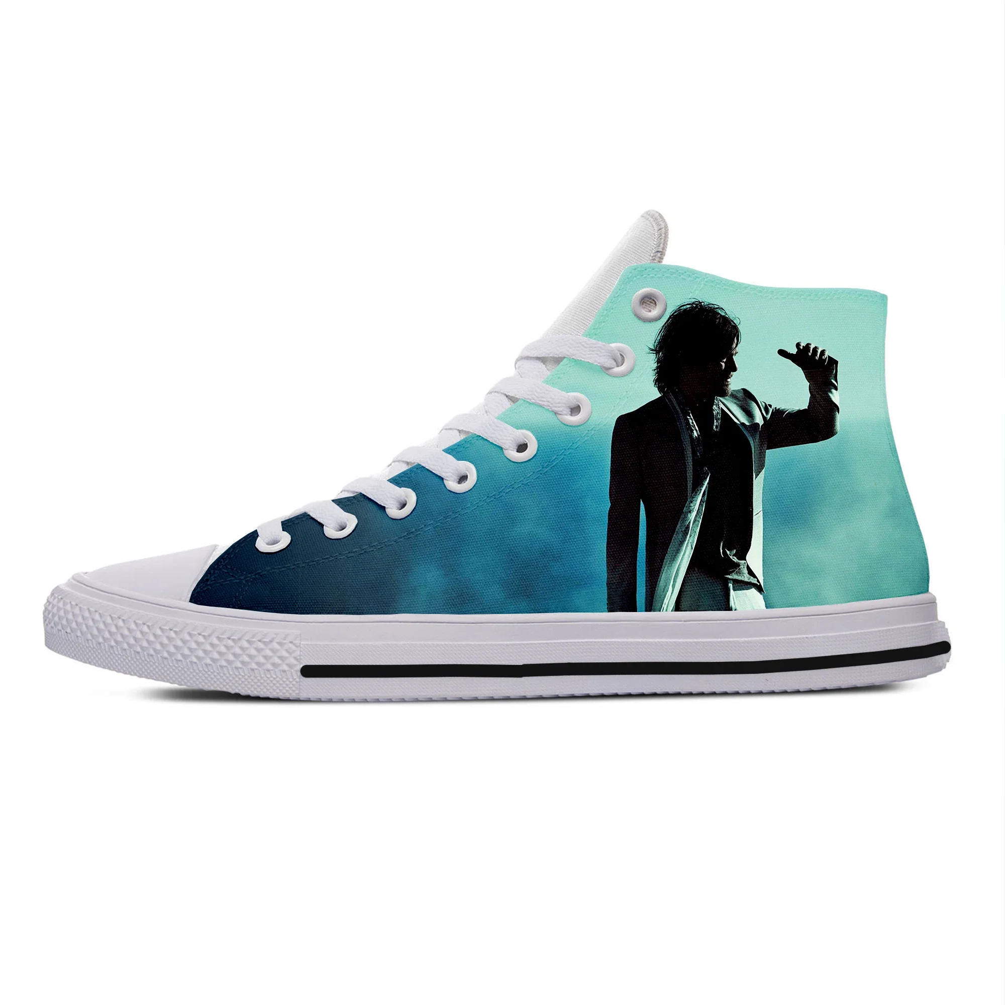 Hot Cool Summer Fashion Norman Reedus High Sneakers Men Women High Quality  Handiness Casual Shoes High Help Classic Board Shoes