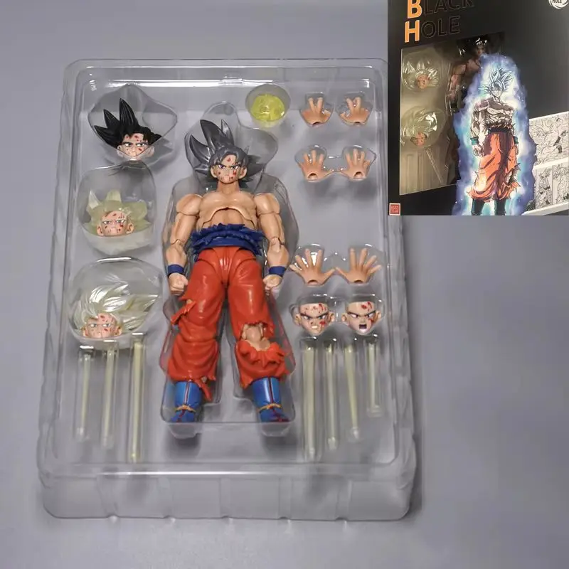 

Фигурка Dragon Ball Super Son Goku SSJ3 - Коллекционная игрушка Black Hole Edition Death Shadow Bloodshed Модель для фанатов