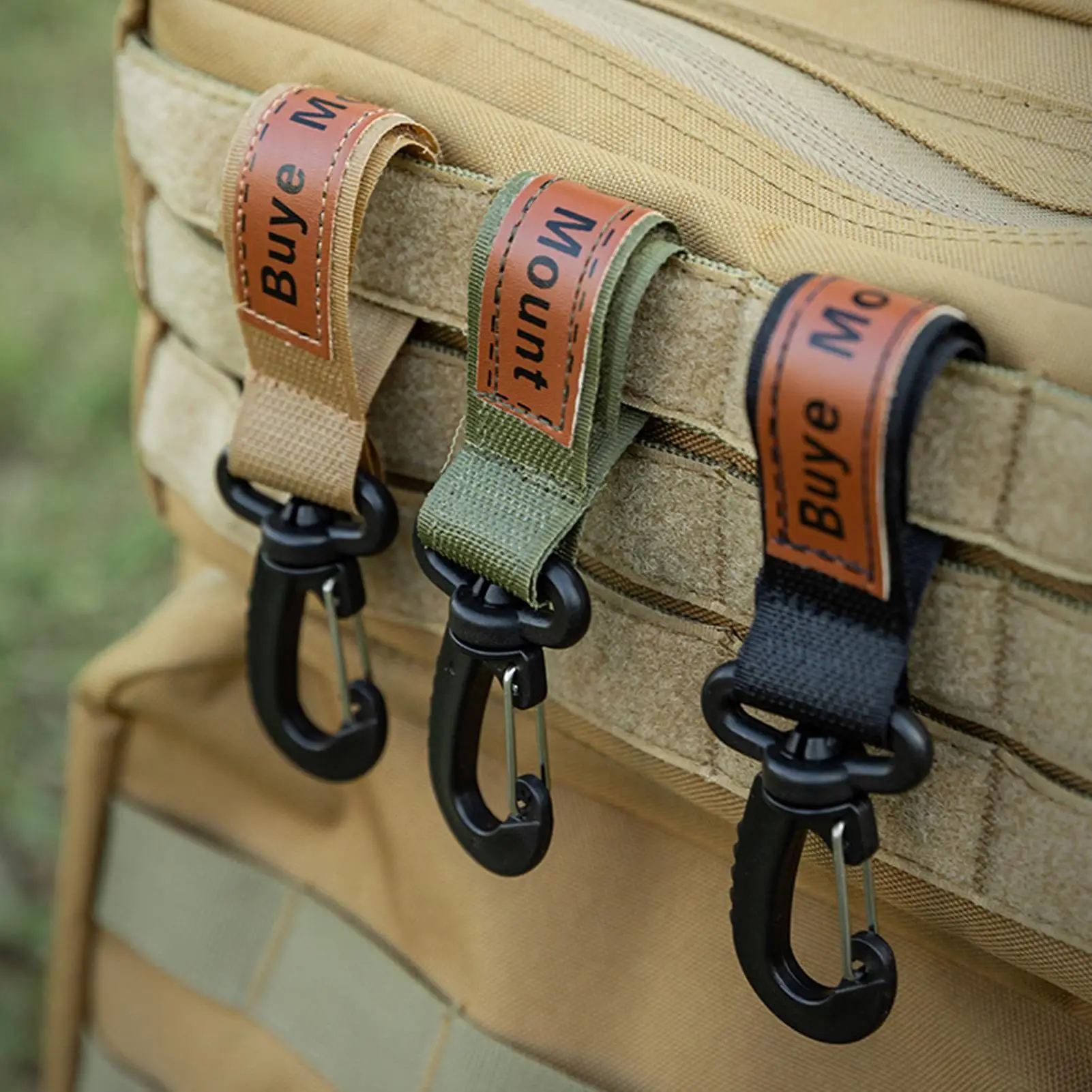 

Belt Keeper Clip 6 Pieces Heavy Duty Non-Slip Keychain Hanger Strap Clips for Bags for Paracord Outdoor Sports Bag Backpack