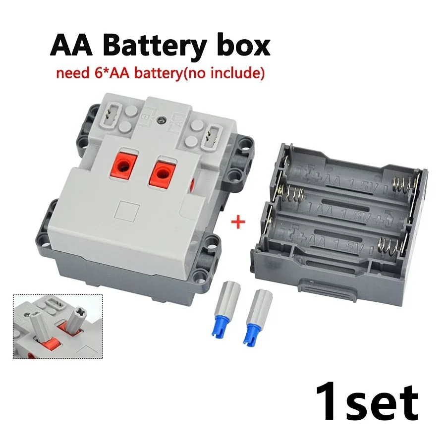 Neue MOC High-tech Baustein Motor PF Stecker Power Funktion Modell Sets Zubehör Lithium-Batterie Box Funktionen Spielzeug