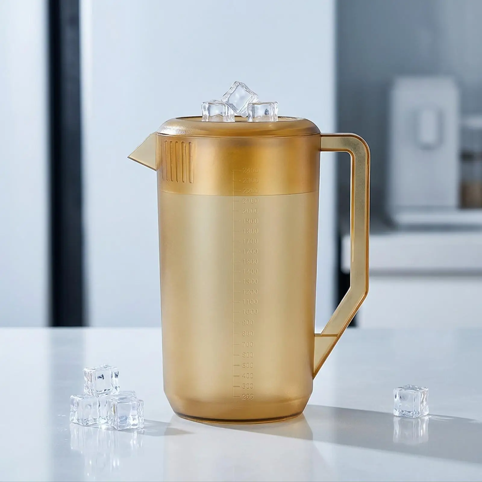 Pitcher with Lid Graduated Plastic Pitcher with Lid Simple for Home