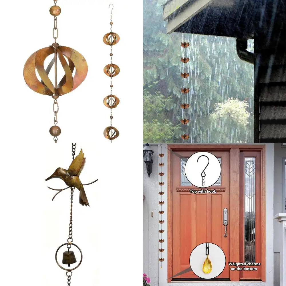 Rain Chain Copper Spinner Metal
