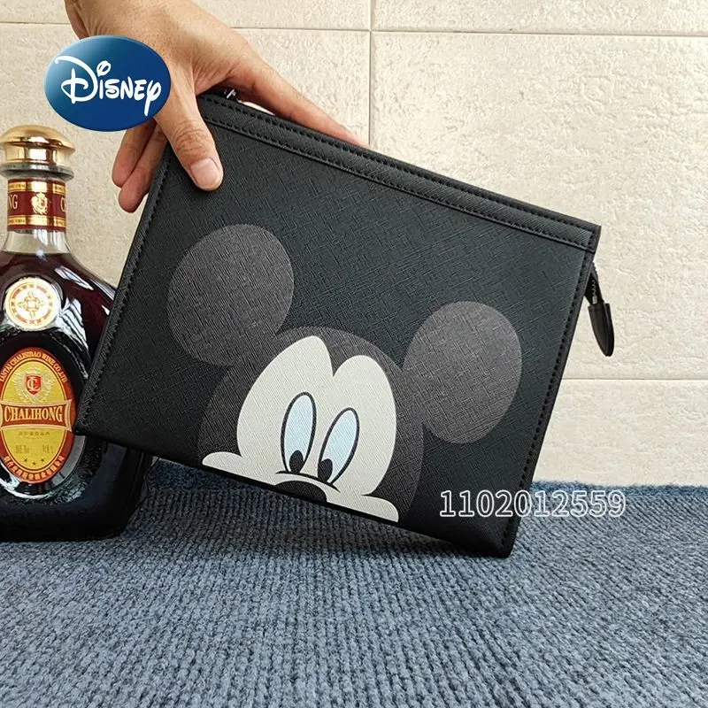 Disney Mickey New Men's Handbag Fashion Tablet Computer Bag Luxury Brand Large Capacity Men's Handbag High Quality Envelope Bag