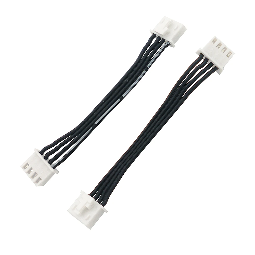 10PCS JST XHB 2.54mm Pitch 4P Connector Silicone wire 10/20cm 24AWG Black