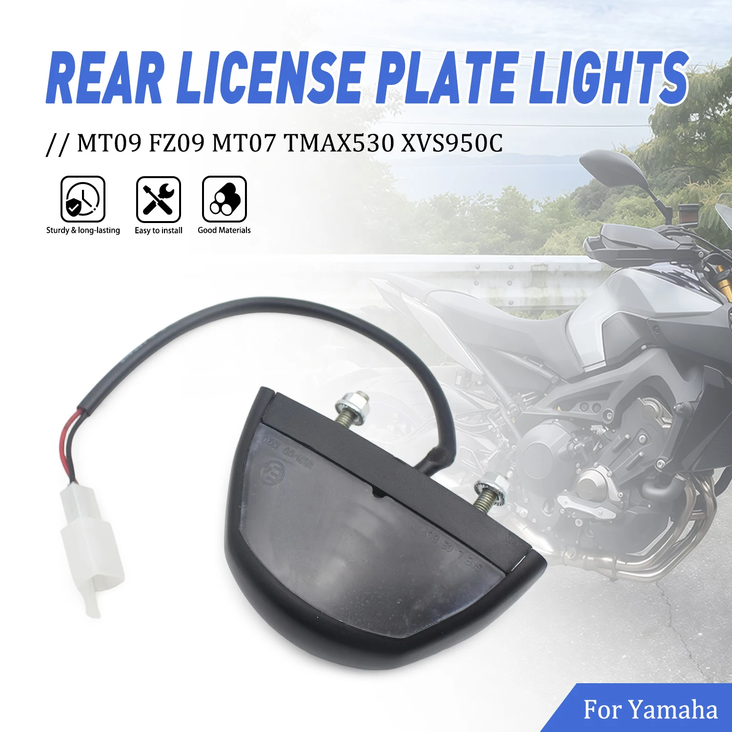 Rear Brake Light Waterproof Tail Light Lamp Taillight Lamp For Yamaha MT09 FZ09 MT07 TMAX530 XVS950C