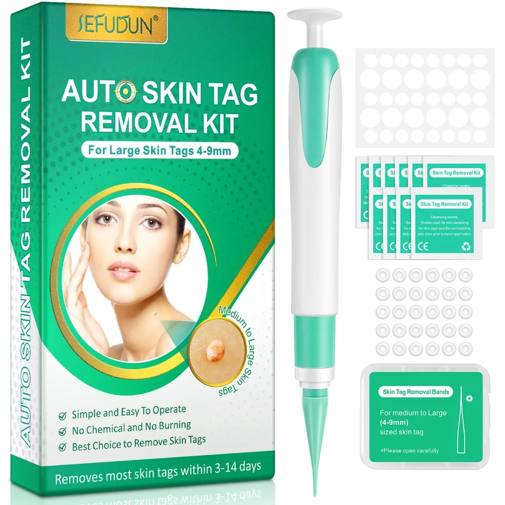

Auto Skin Tag Removal Tool Kit 4-9mm Painless Body Mole Wart Removal Pen Skin Tags Treatment Remover Beauty Face Skin Care Tools