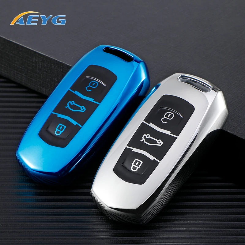 

TPU Car Remote Key Case Cover Shell Fob For Geely Atlas Boyue NL3 EX7 Emgrand X7 EmgrarandX7 SUV GT GC9 Borui Key Protect Holder