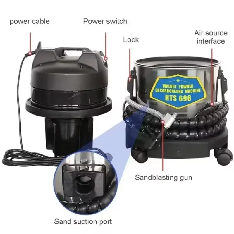 Cost-effective Walnut Carbon Deposits Cleaning Machine Engine Decarbon Cleaner Equipment Combustion Chamber Cleaner