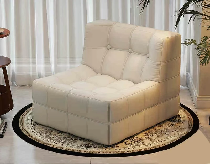 //Modern Luxurious Minimalist Convertible Leisure Suite Single Seat Frameless Sofa Sponge Filling Eco-Friendly Vacuum Compressed