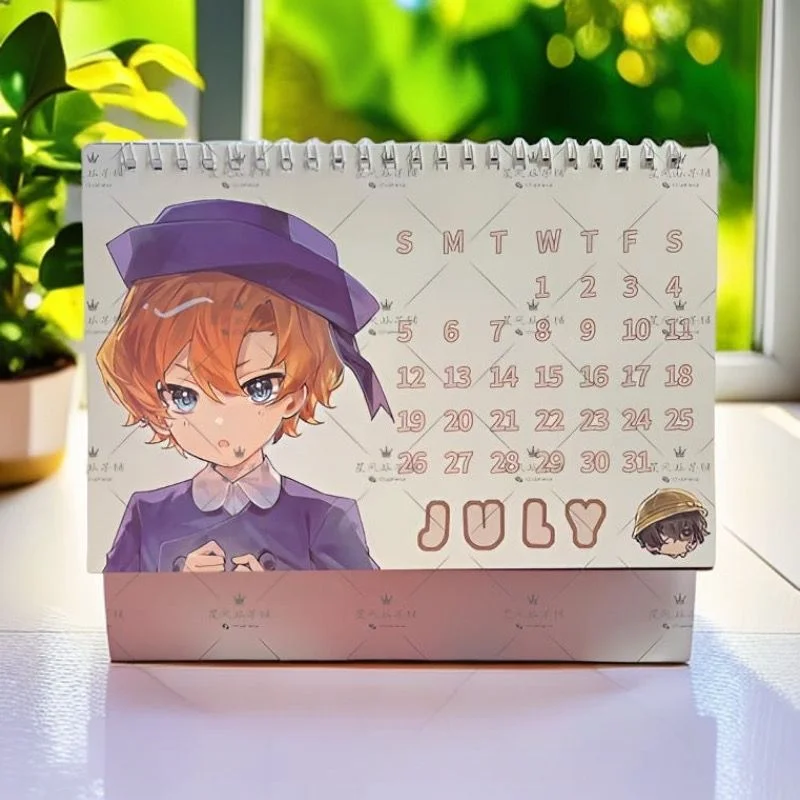 Bungo Stray Dogs 2026 New Year Desk Calendar, Creative Calendar, Birthday Gift, Anime Peripheral Desktop Calendar