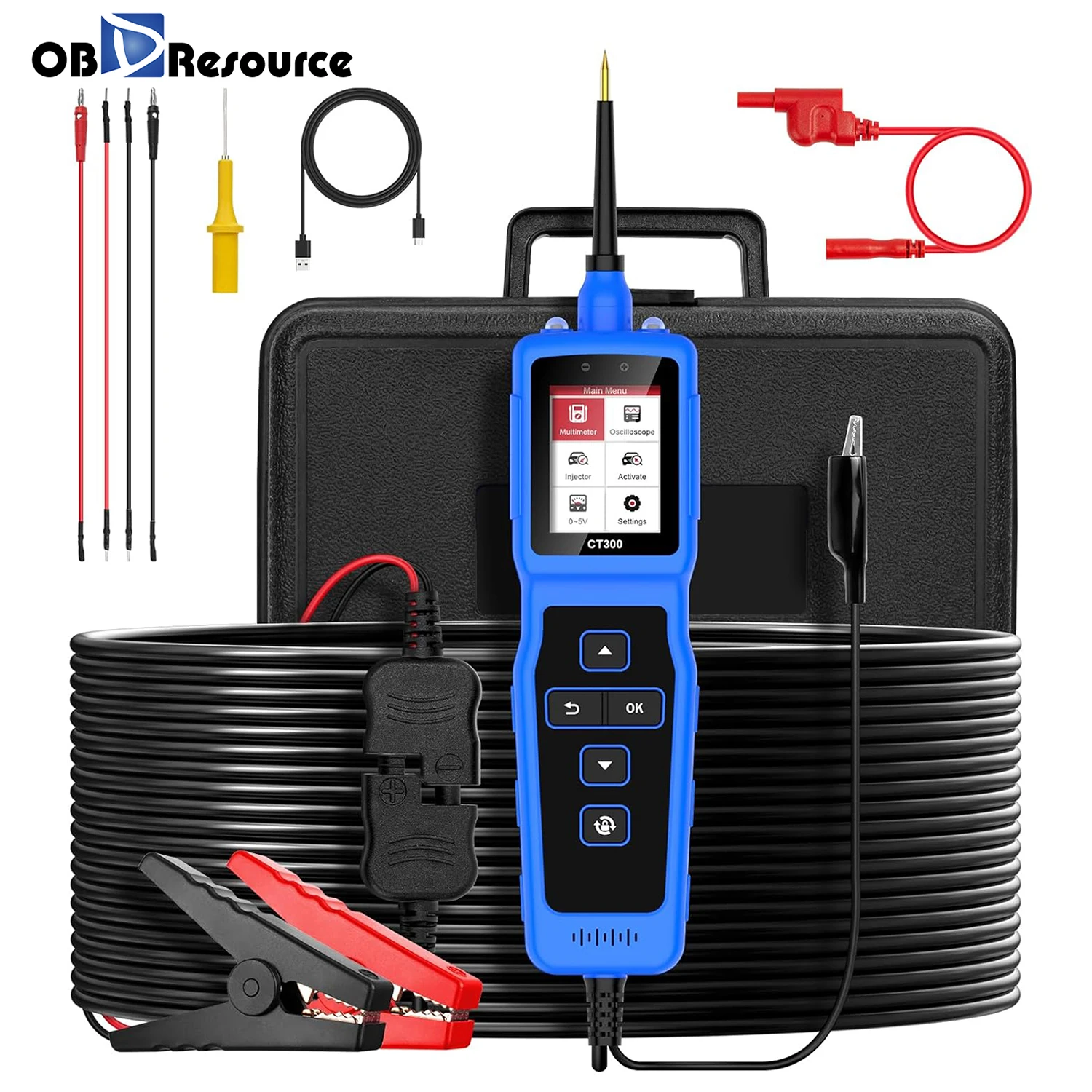 

Тестер цепей для автомобилей, тестер зонда питания, тестовая лампа постоянного тока 0-80 В, автомобильный искатель короткого замыкания, автомобильный инструмент CT300
