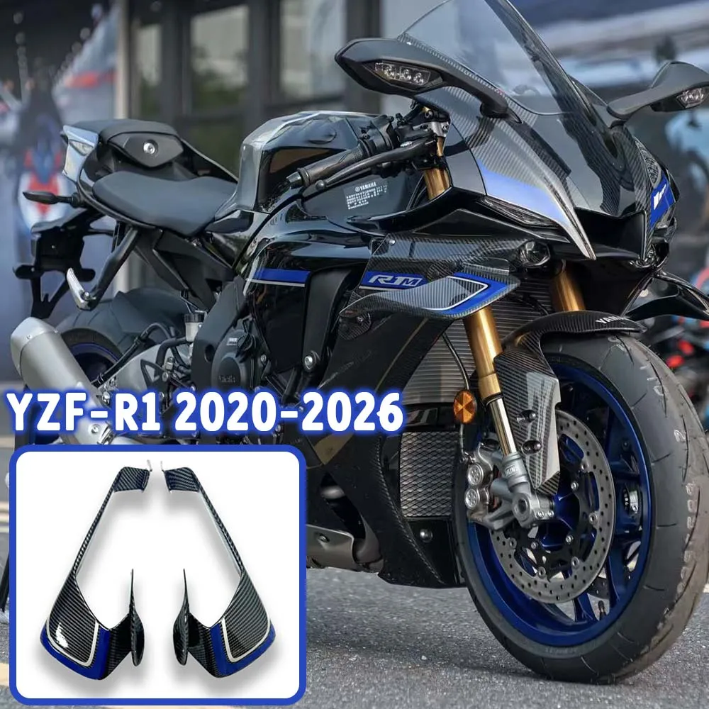 For R1 Front spoiler Lower spoiler lower lip For YAMAHA YZF-R1 R1M 2020-2026 GP WING DOWNFORCE NAKED FRONTAL SPOILERS