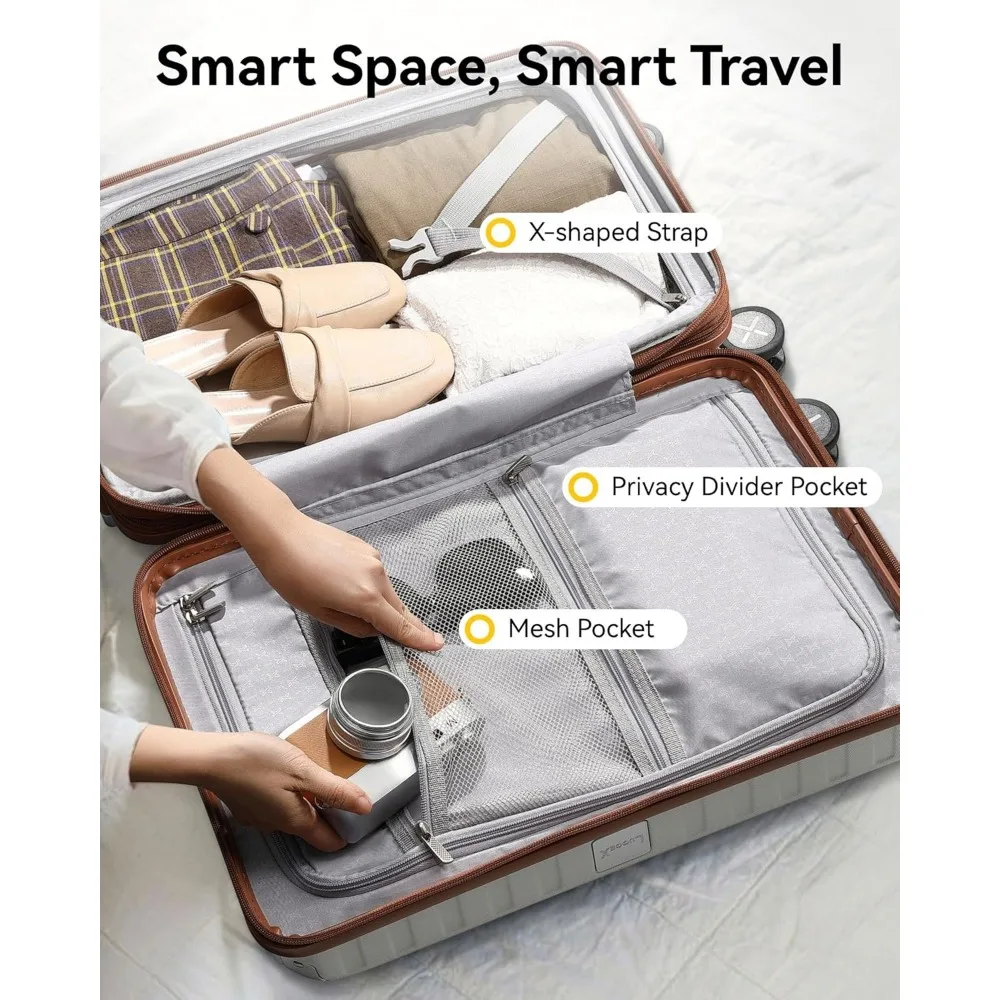 Mala rígida expansível de 28 polegadas com rodas giratórias - bagagem grande verificada em preto