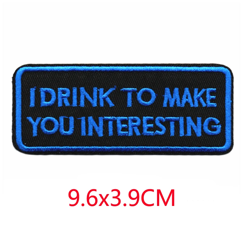 Brief Eisen auf Patches für Kleidung Designer bestickt taktische militärische Outdoor nähen kleine rot blau weiß schwarz gold parche diy – Detail 8
