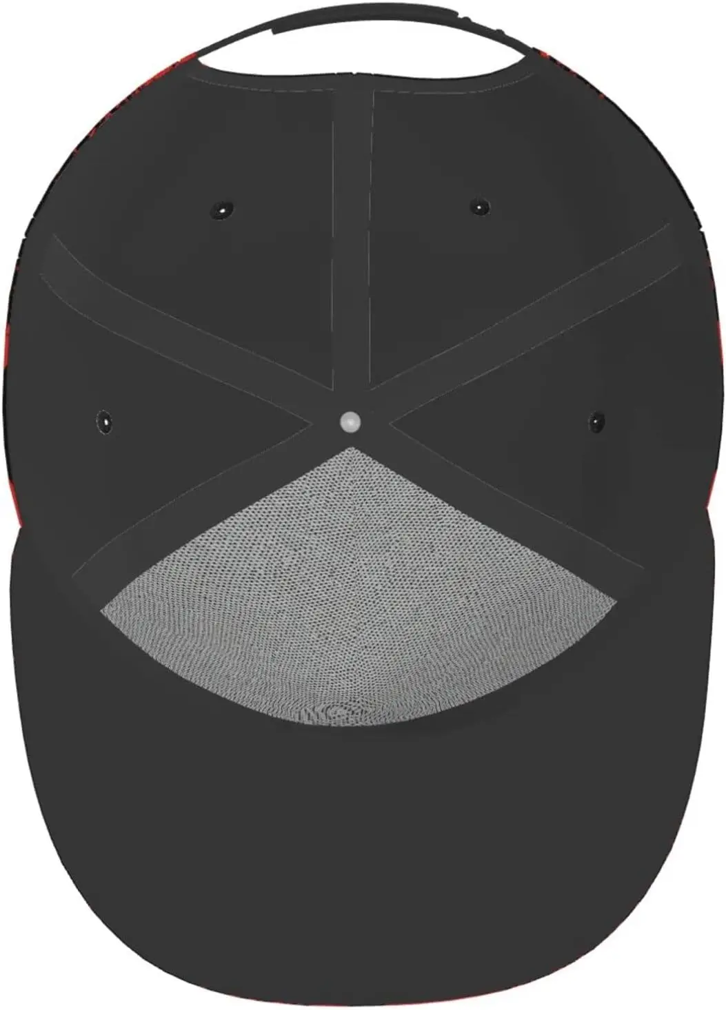 Albanian Flag Pattern Flat Bill Hat, Unisex Snapback Baseball Cap Hip Hop Style Flat Visor Blank Adjustable Black