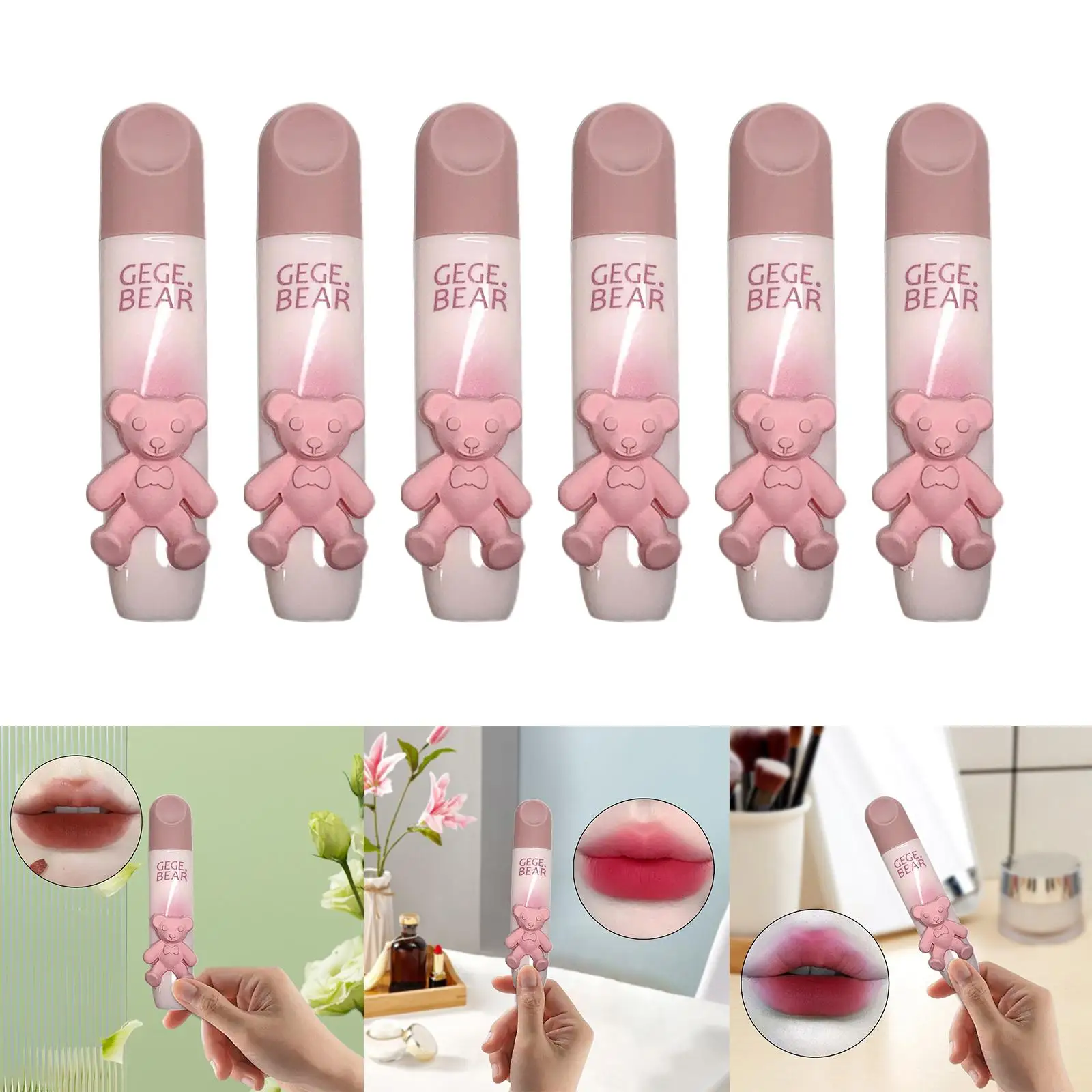 Lápiz labial de terciopelo no pegajoso para niña, brillo de labios altamente pigmentado, brillo de labios para citas, viajes diarios, oficina, regalo de cumpleaños