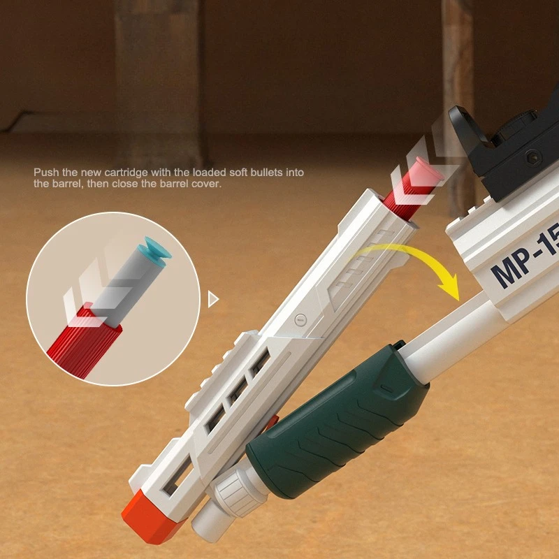 MP155 Gewehr Lange Spielzeugpistole Airsoft Launcher Weiche Kugeln Outdoor Sport Spiel Schrotflinte Waffe für Kinder Geburtstagsgeschenk