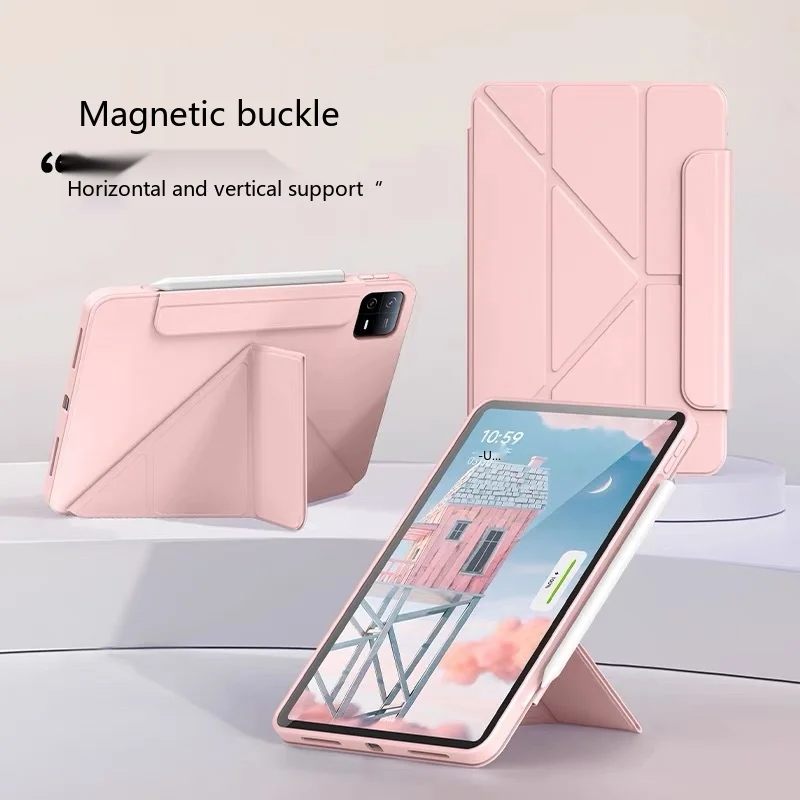 Für Xiaomi Pad Redmi Pad 12,4 12,1 11 10,6 9,7 Zoll Silikon Magnetische Stoßfeste Sleep-Wake-Hülle – Detail 1