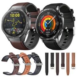 GT5 Leather Strap For Huawei Watch GT 5 Pro 46mm Smart Watch Band 22mm For Huawei GT 5 4 3 2 Pro 46mm Women Men's Watch Bracelet