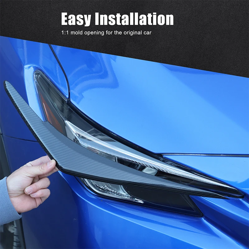 For Subaru WRX VB Levorg 22-23 Real Carbon Fiber Car Headlight Eyebrow Cover Trim Car Accessories