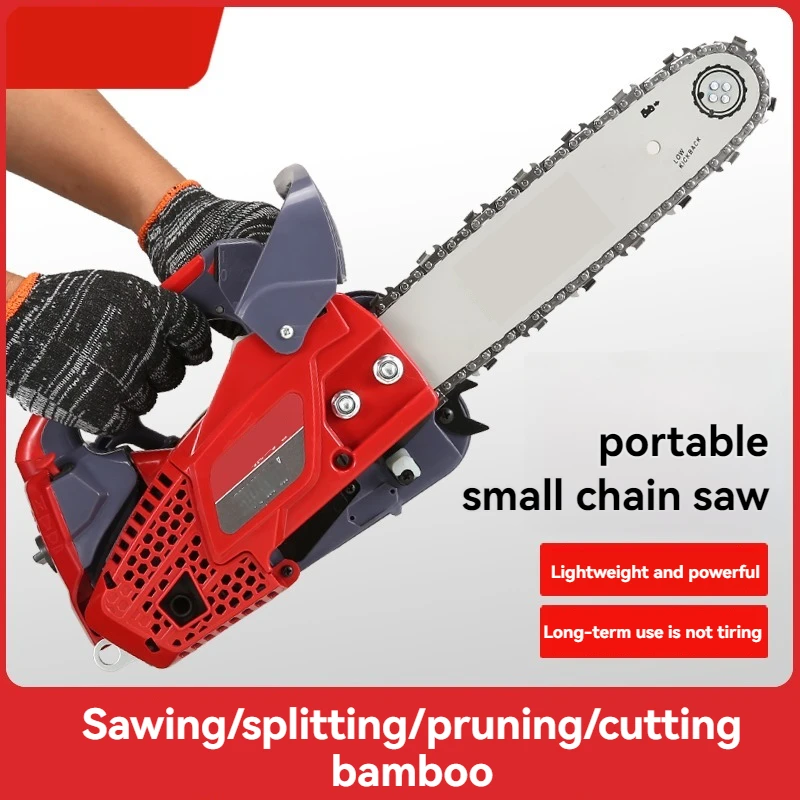 Portable Gas Saw Household Handheld Logging Saw Branch Cutting Tool Chainsaw  for Wood Cutting 10Inch/12 Inch/14 Inch