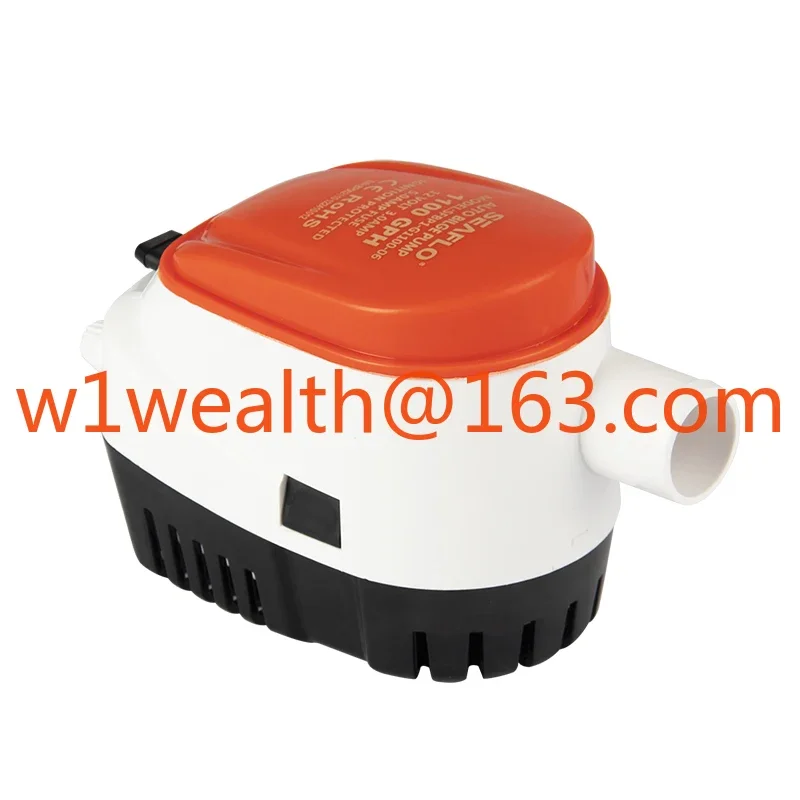 Bomba de agua marina, bomba de sentina pequeña, drenaje de yate de 12V, bomba sumergible de inducción de nivel de agua automática CC