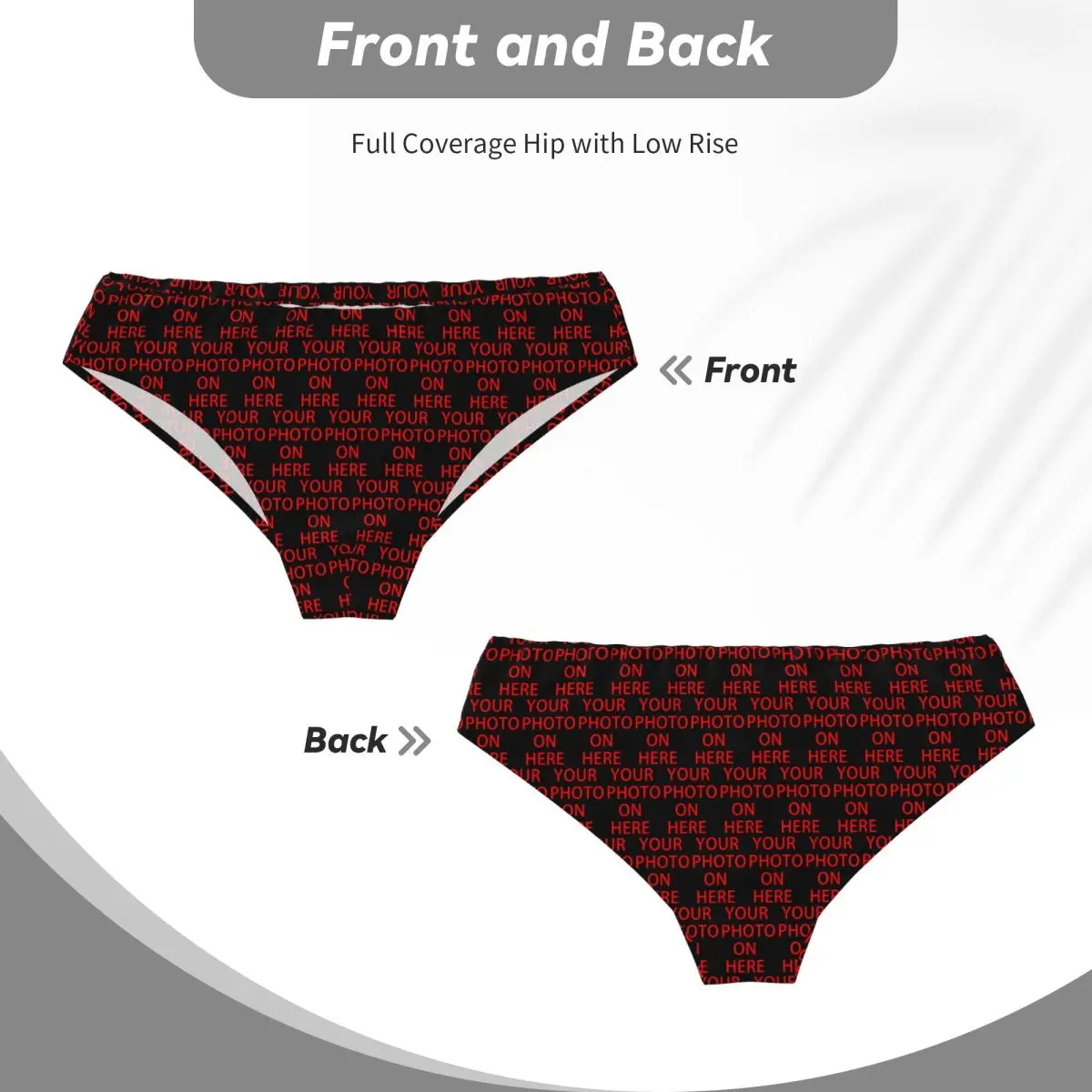 Custom Mens Family Pets Custom DIY Logo Panties Underwear Male Soft Customized Photo Print Briefs Underpants image 4