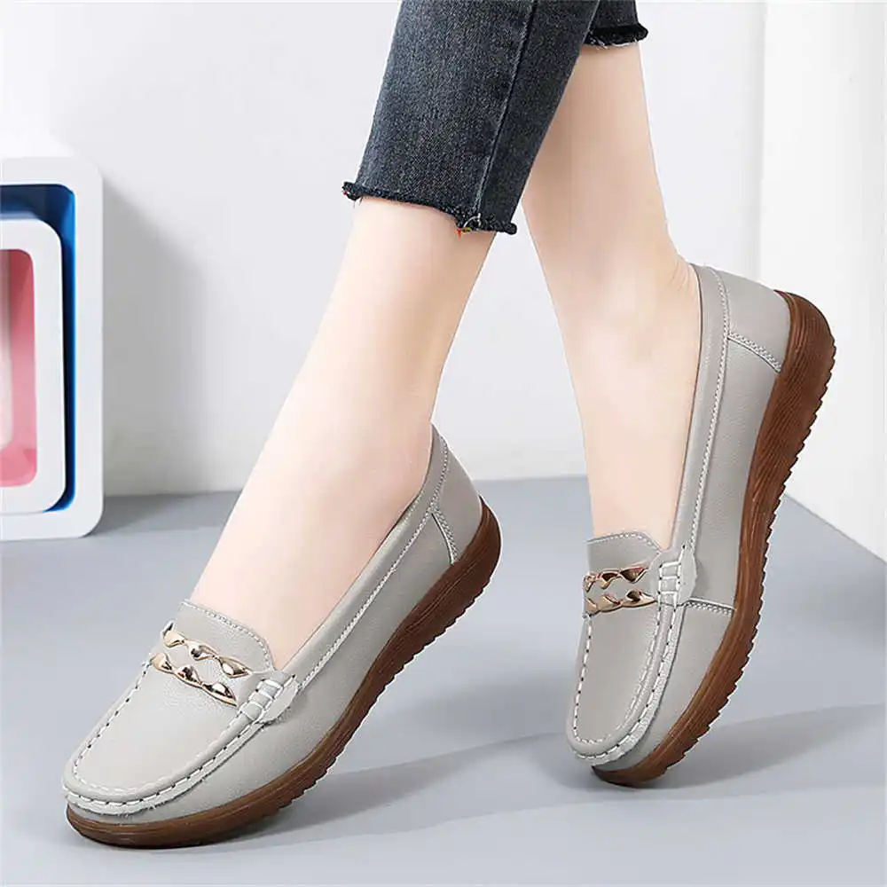 Slip-resistant Size 37 Fashion Shoes Woman Flats Gray Boot Cool Sneakers For Women Sports Shows Advanced Idea Premium