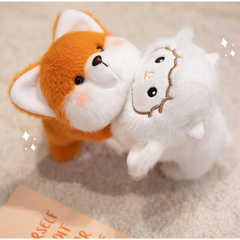 New Magnetic Plush Decor 14cm Kawaii Stuffed Animal Ornament for Dashboard, Side Mirror, Refrigerator, Locker, for Cats Lovers