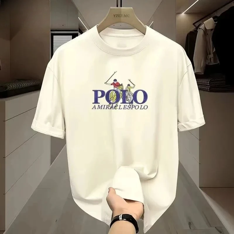 

2026 Summer New Luxury Brand American Spring/Summer Print Equestrian Commuting Comfort Sportswear Men's and Women's T-shirts