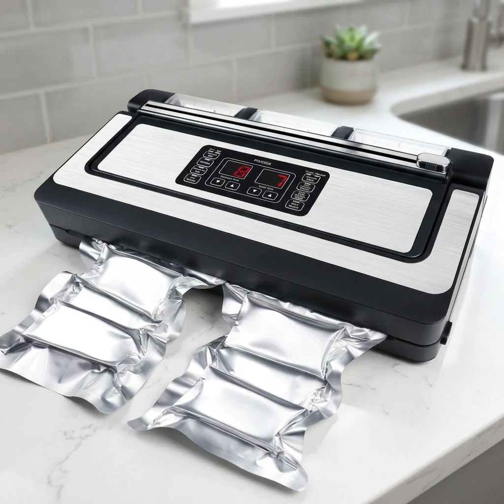Digital LCD Screen Automatic Vacuum Sealer Machine Electric Household Kitchen Food Preservation Storage Sealing Equipment