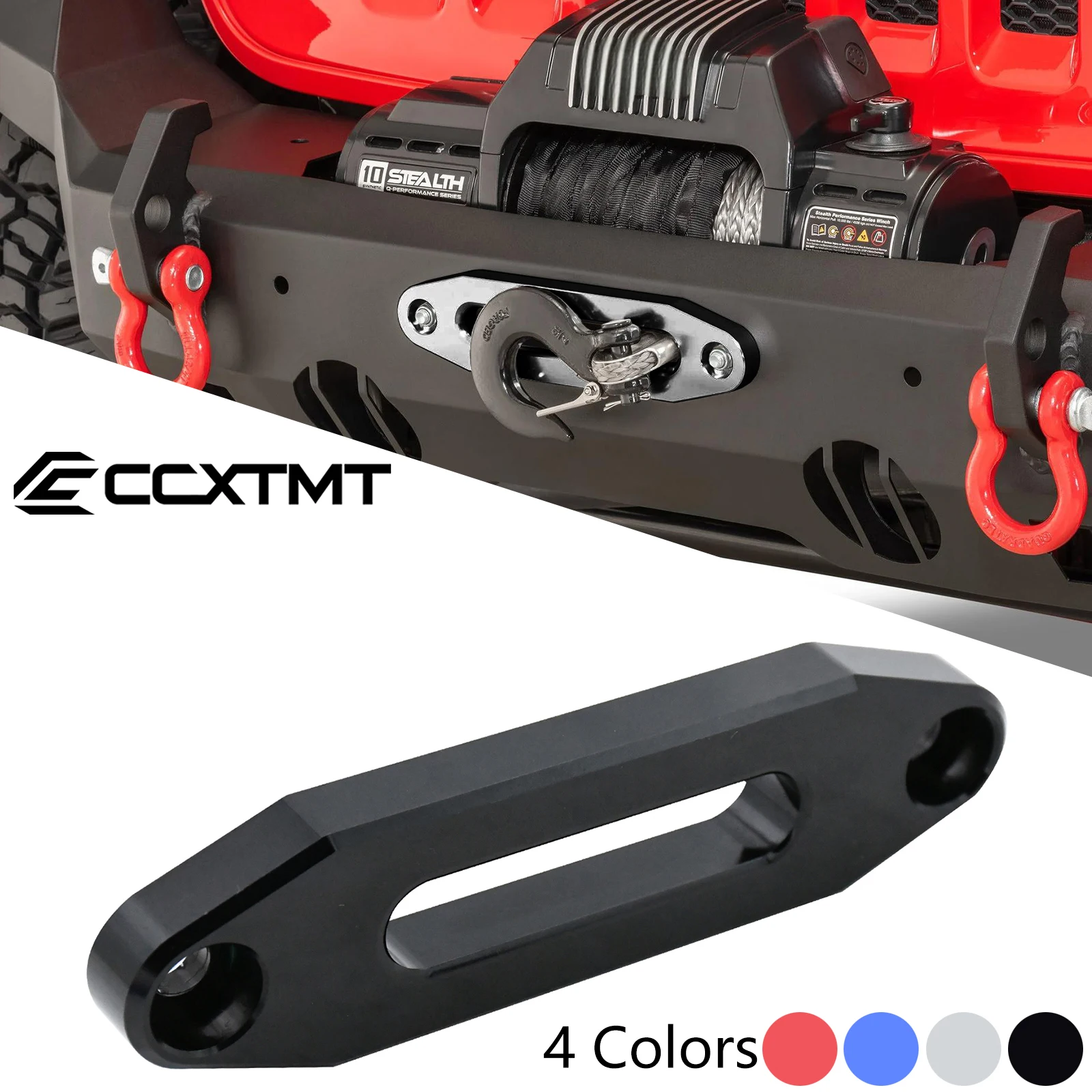 

7/8" Inch 123MM Billet Aluminum Hawse Fairlead 2000-3500 LBS Synthetic Mount Winch Rope For SUV ATV UTV Front Rear Winch Rope