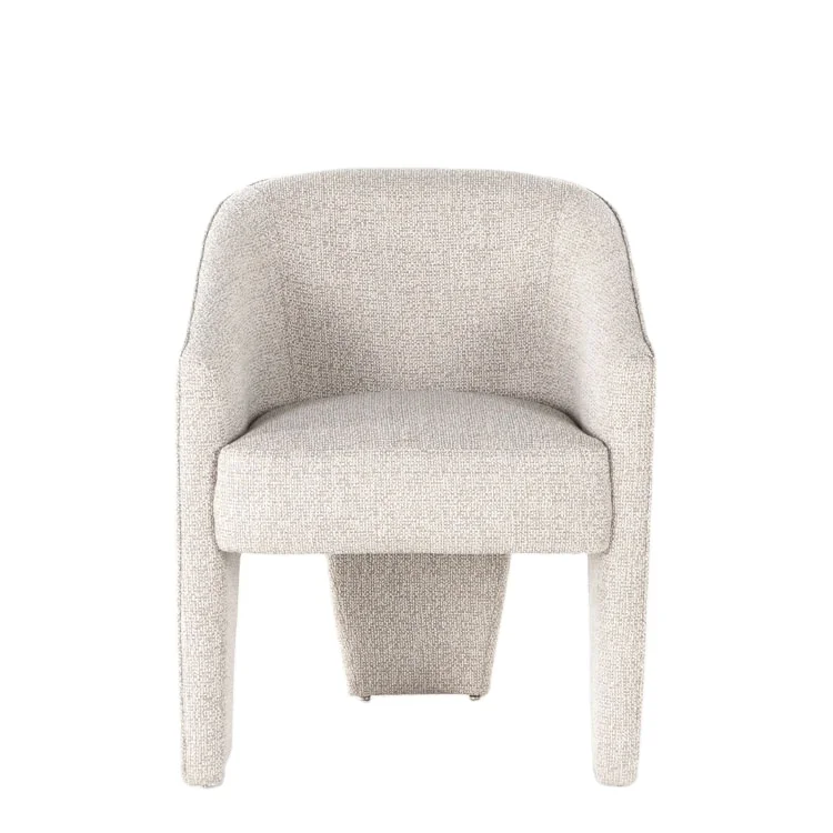 

Contemporary minimalist high-back fully upholstered dining chair