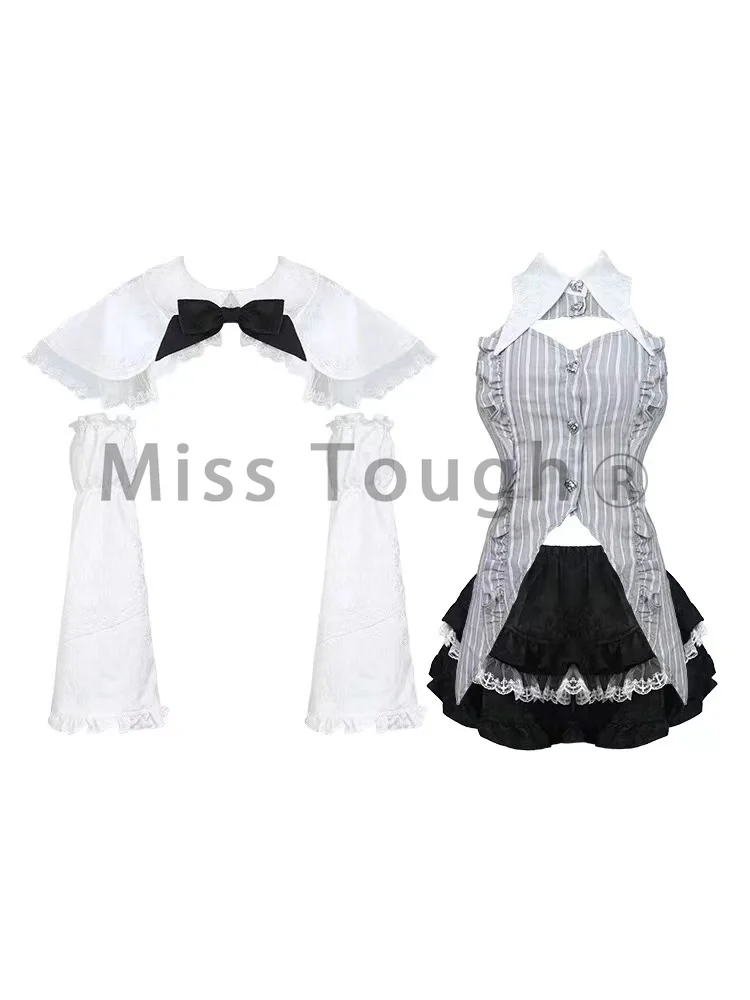 Winter Japanese Kawaii New 4 Piece Set Women Sweet Party Patchwork Mini Skirt Suit Female Harajuku Cute Tops＋Lace Pleated Skirt