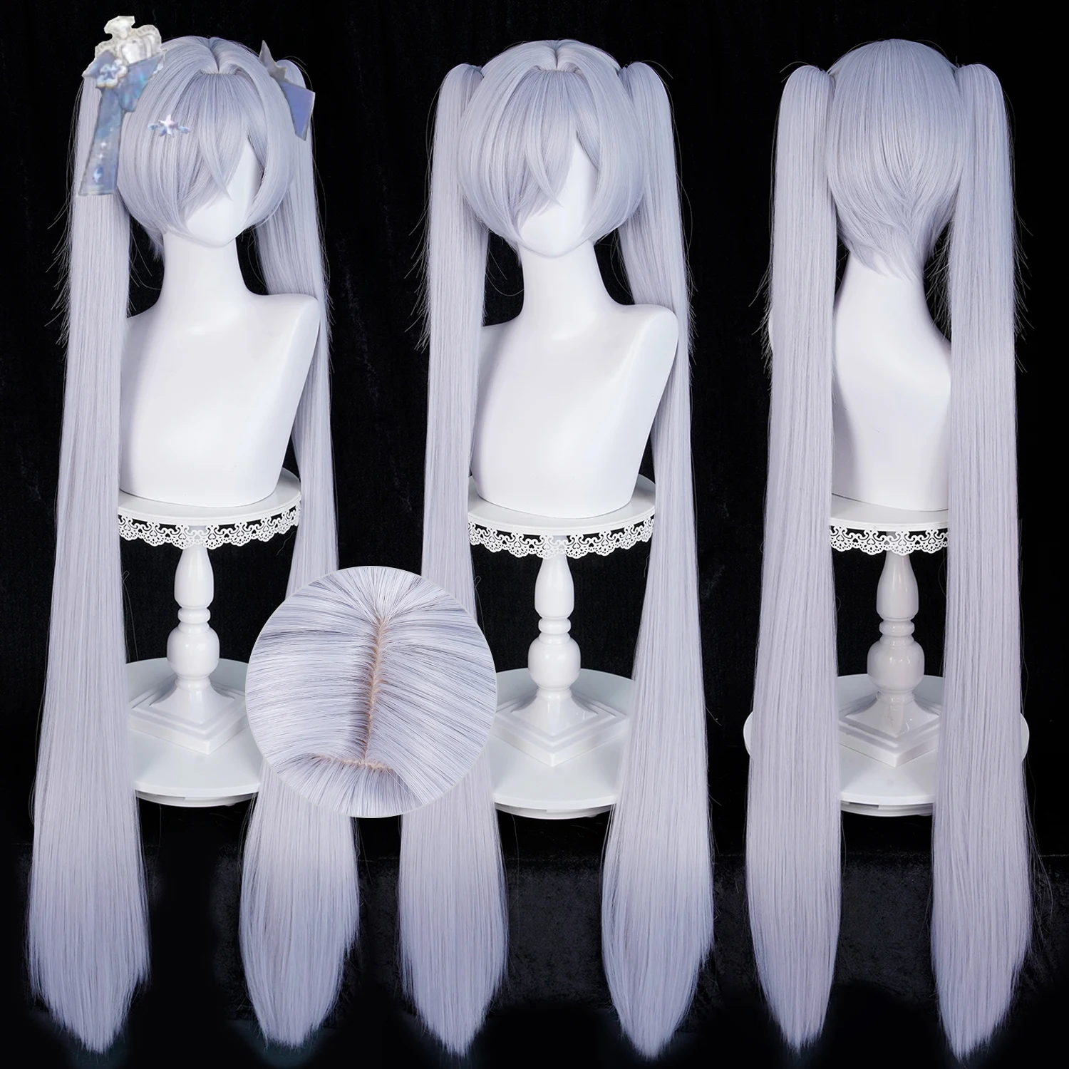 Anime Cosplay Blue Hair - Peruki do cosplayu postaci z anime