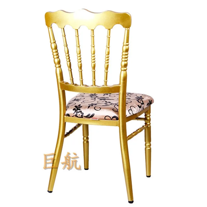 

Outer gold fixed seat bag Napoleon chair, western restaurant castle chair