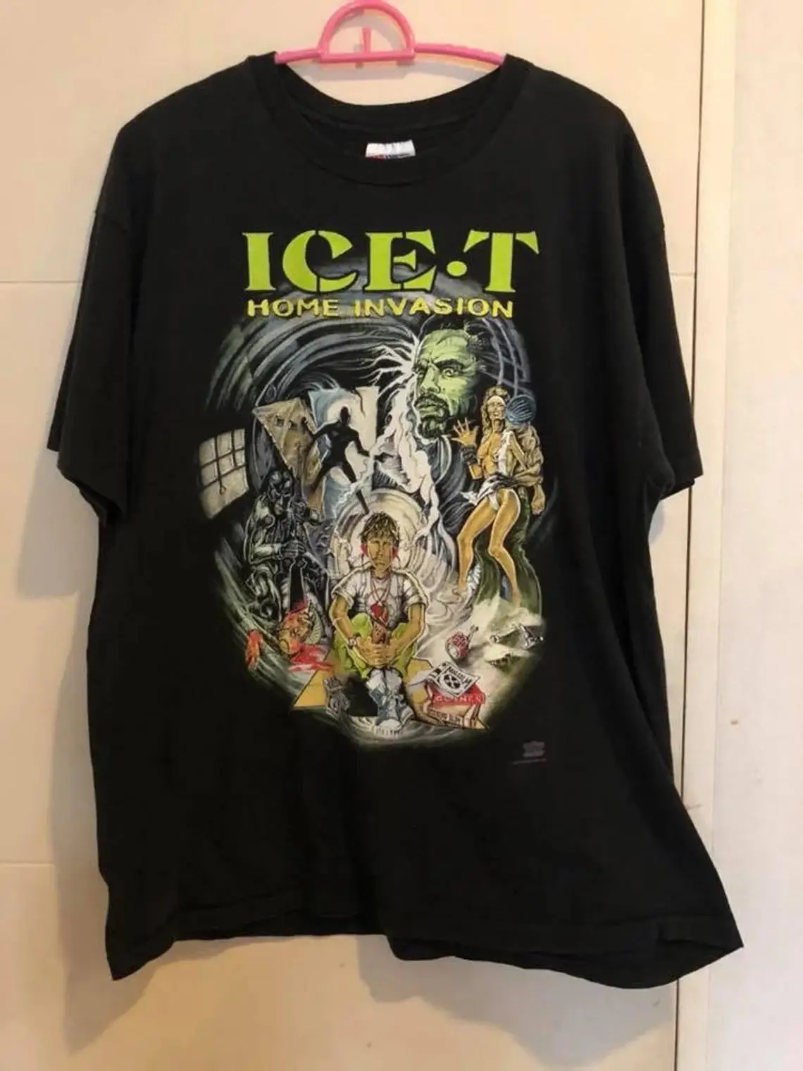 Vintage ICE-T HOME INVASION rap hip hop tour concert t shirt