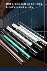 Multi size one-way mirror window film privacy sunscreen glass sticker thermal control reflective film self-adhesive window film