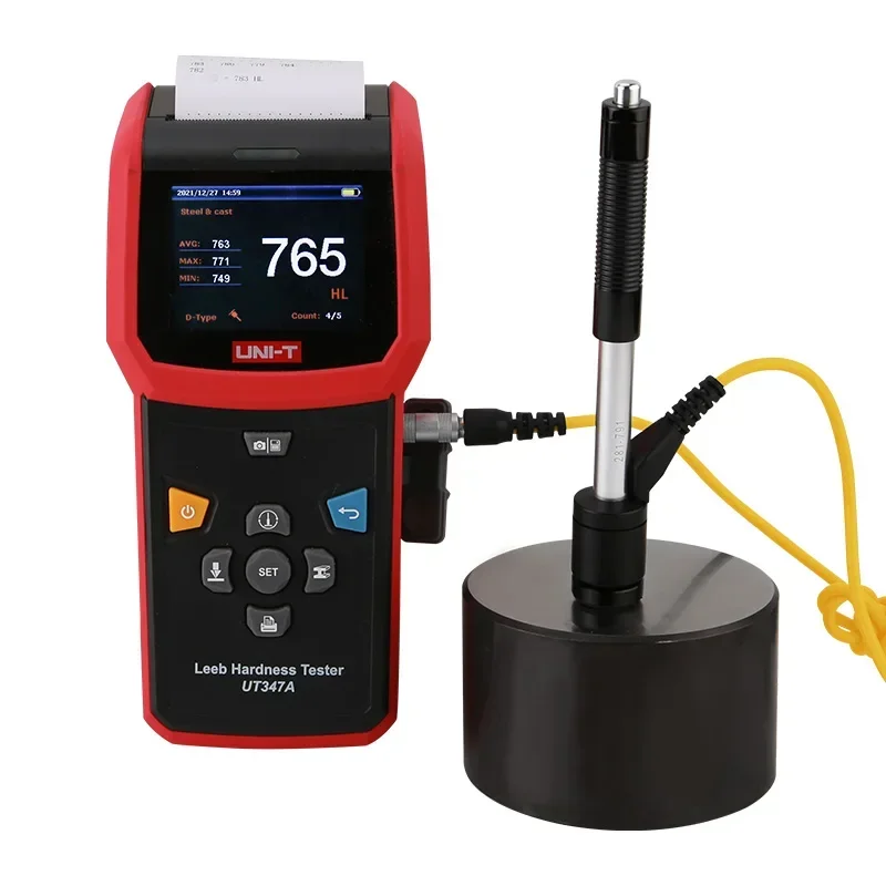 uni- UT347A Leeb Hardness Tester 640×480 Pixels Portable High Precision rockwel vicker Steel Metal Hardness Tester Digital