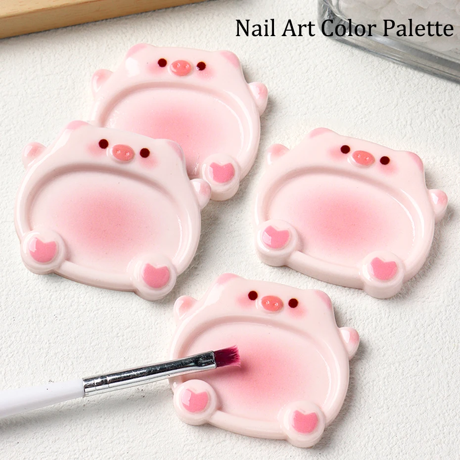 2 قطعة لوحة ألوان الكرتون مسمار الفن خلط اللون رسم البليت هلام البولندية مسمار اللوحة لوحة الرسم هلام البولندية أدوات مانيكير