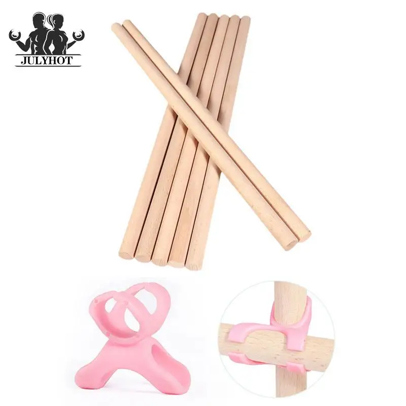 Wooden Yoga Pole Open Shoulder Beauty Back Posture Corrector Multipurpose Pranayama Stick For Dance Body Sculpting Home Fitness