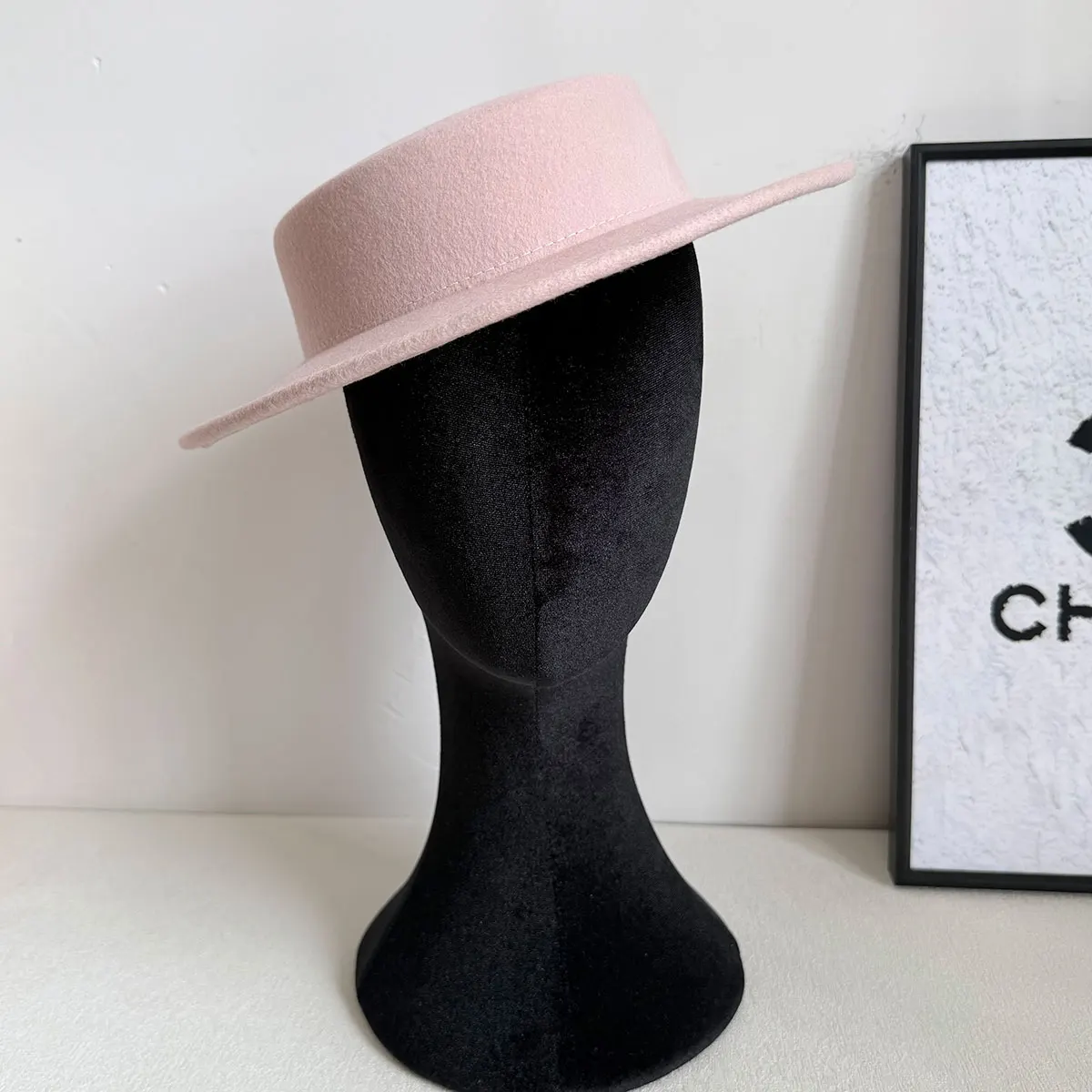 Winter 5cm Hat High 100% Wool Hat Shallow Top Shallow Top Fedora Hat Men And Women Flat Top Hat New Dinner Wedding Hat