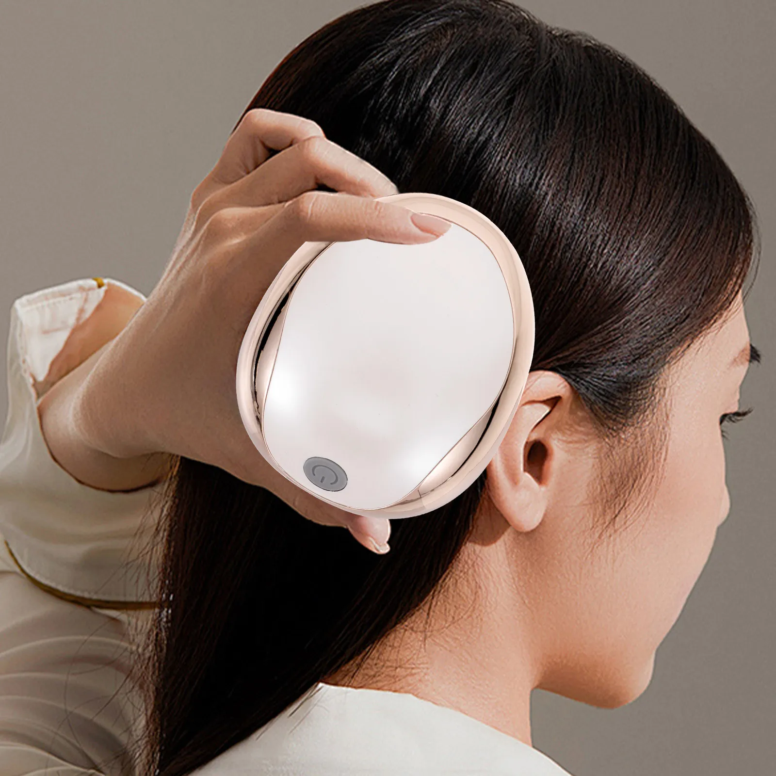 

Перезаряжаемый мини-массажер для головы и кожи головы, портативный электрический массажер для расслабляющего массажа кожи головы для взрослых, компактный и удобный для путешествий