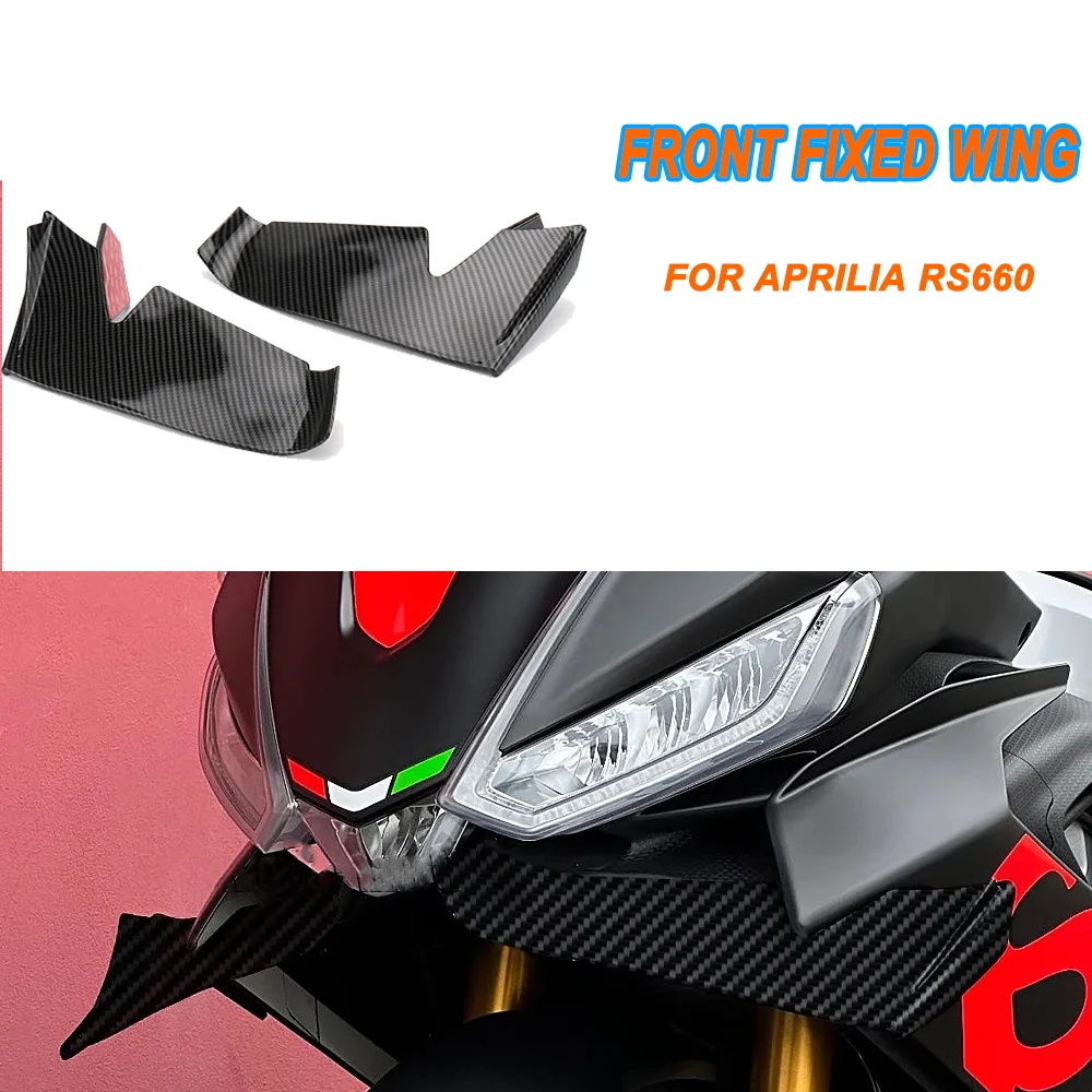 New Motorcycles Accessories Carbon fiber Fairing Winglet Aerodynamic Wing Kit Spoilers For Aprilia RS660 RS 660 rs660